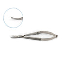 1pc Professional Eyebrow Scissors, Stainless Steel Spring Action Facial Hair Trimmer Cuticle Nipper Ergonomic Beauty Tool
