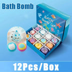 Children’s 12-Piece Bath Salts Gift Set with Hidden Toys Organic Safe Ocean Bubble Bath Perfect for Sensory Play Bathtime Fun