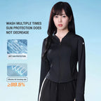 GOLDEN CAMEL Cape Sun Protection Clothing Anti-ultraviolet Breathable Ice Silk Quick-drying Skin Tights Sun Protection Jacket