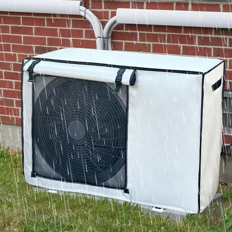 Multi-sizes Oxford Cloth AC Cover Breathable Easy To Install Durable Dirt-Proof Outdoor Use Rollup AC Cover Weather Protection