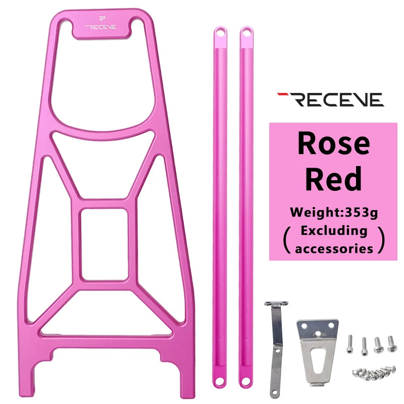 RECEVC Folding Bicycle Rear Rack Luggage Carrier BMX Baggage Rack Bike Aluminum Alloy Luggage Carrier Rear Shelf for Brompton