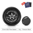 AliKisscafe Espresso Portafilter Basket Precision AEX 51mm/54mm/58mm 14g/18g