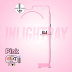 Free LOGO Rotatable Lashes Lamps Half Moon Light Led Moon Lamp Photography Fill Light for Lashes Extension Beauty Floor Lamps