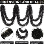 2/20M Christmas Tinsel Garland DIY Xmas Tree Hanging Ornaments Ribbon Wreath Christmas Ornaments Garland DIY Party Decoration