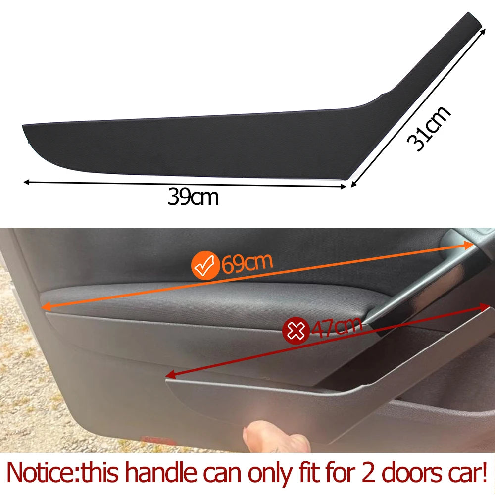 Car Interior Front Left Right Door Pull Handle Cover Panel Trim For Volkswagen Golf 6 Coupe Two-Doors Cars 2009-2013 5K3868039A