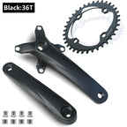 170 104BCD 64BCD MTB Bicycle Crank set Square taper Crank Mountain Bike Crankset 30T~42T Chainring For 8 9 10 11 speed chain
