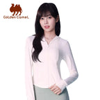 GOLDEN CAMEL Cape Sun Protection Clothing Anti-ultraviolet Breathable Ice Silk Quick-drying Skin Tights Sun Protection Jacket