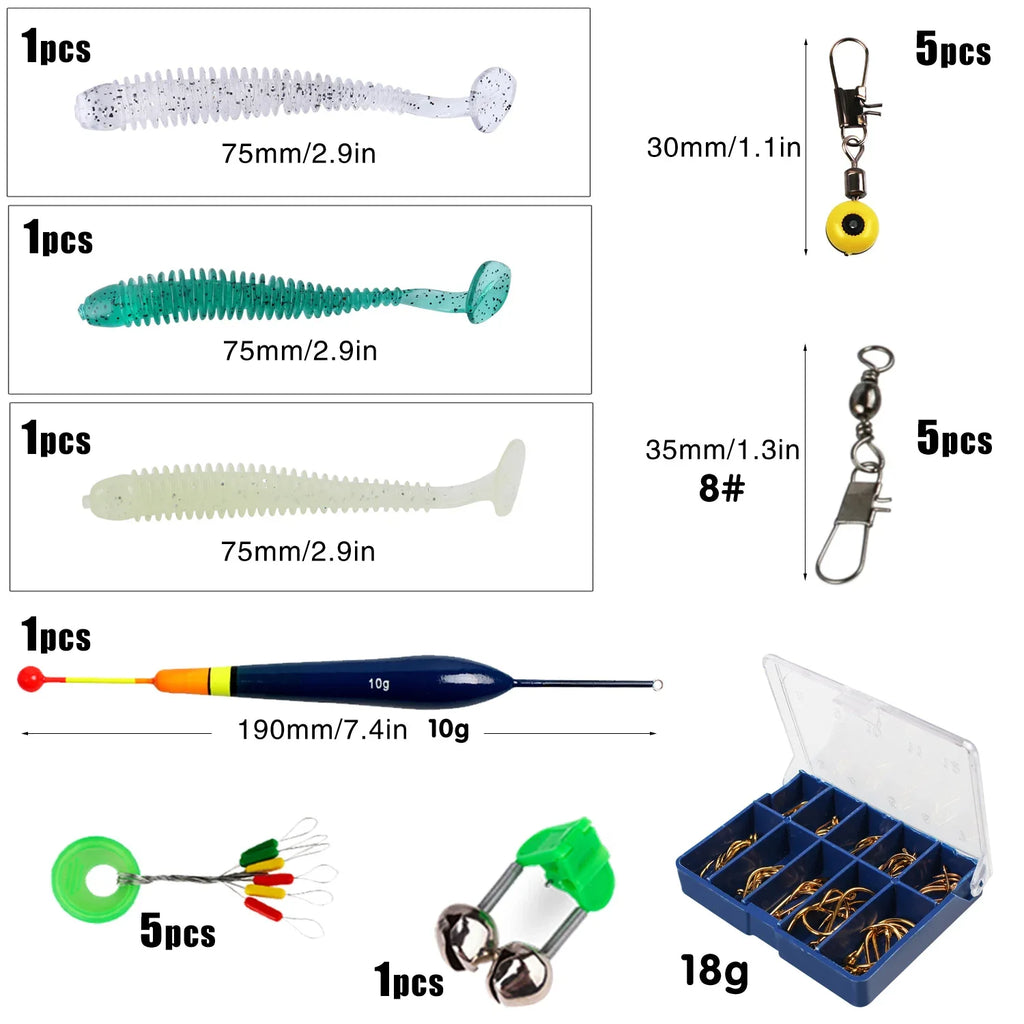 Sougayilang Baitcasting Fishing Rod and Reel Combo 5Section Fishing Rod and 7.2:1 Gear Ratio Reel Full Kit for Bass Carp Fishing