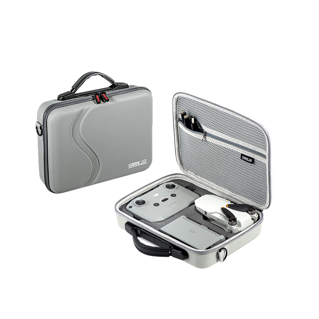 Portable Carrying Bag for DJI Mini 4K/MINI 2/MINI 2 SE Drone Leather PU Case with Shoulder Strap Handle