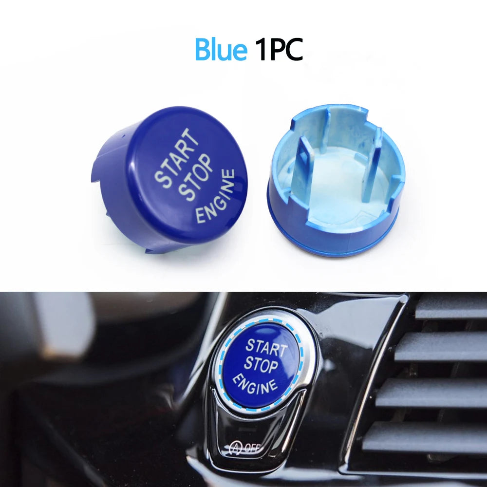 Engine Start Stop Push Button Switch Cover for BMW 1 5 6 7 X3 X4 Series, 1pc
