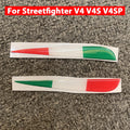 For DUCATI Streetfighter V4 V4S V4SP Italian Tricolor Flags for Wings 3D Winglet Flank Sticker Decal