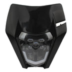 Motorcycle Headlight LED Enduro for KTM EXC XC SX MX XC 125 250 300 450 Universal Supermoto Dirt Bike Motocross Headlights Plate
