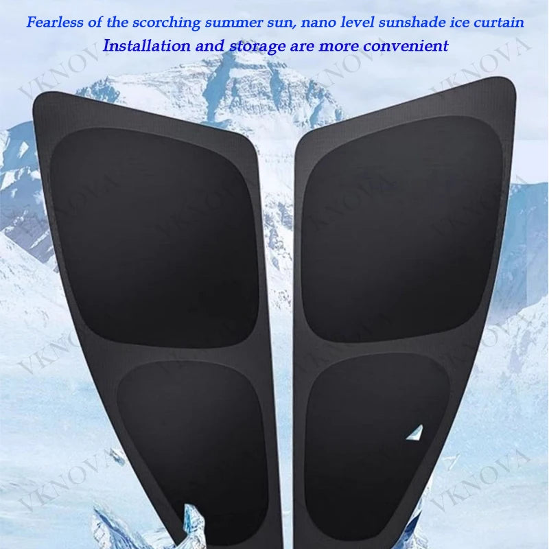 For Tesla Cybertruck 2026 23 Sun Shade Front Rear Side Window Sunshade Windshield Sun Visor Outdoor Camping interior Accessories
