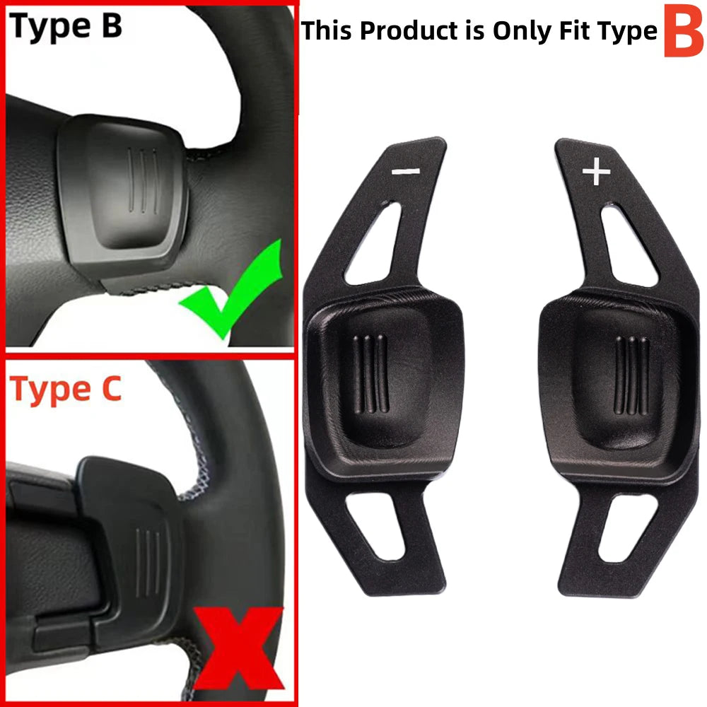 Aluminium alloy Paddle Shift For Volkswagen Amarok VW Jetta Nivus Virtus T-Cross Golf MK8 R GTI Crossfox