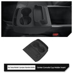 Tesla Model Y Juniper 2026 Center Console Cup Holder Insert Storage Case, Black