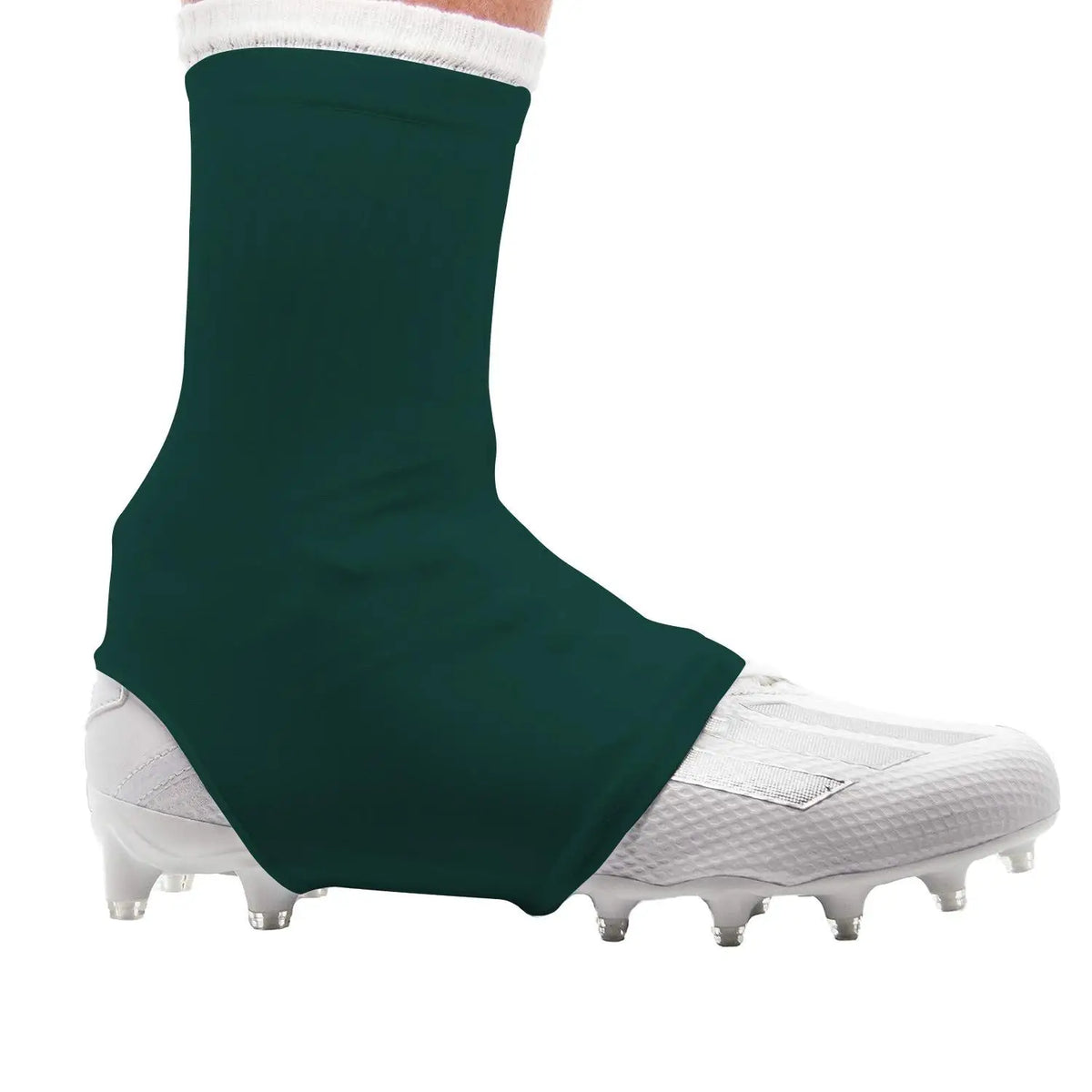 Football cleat covers spats 1 pair slip resistant high elastic foot covers solid color