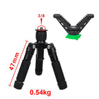Hunting Shooting Tripod Stand with Adjustable V Yoke Head, Aluminum Portable Outdoor