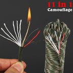 kindling 550 33-100FT 11-core paracord 4mm outdoor Camping Survival tool fit PE fire rope fishing cotton line Parachute Hiking