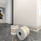 Rolled Self-Stick Baseboard Trim-Anti-Collision Waterproof Wall Waistband Sticker for Living Room Bedroom Home Decor