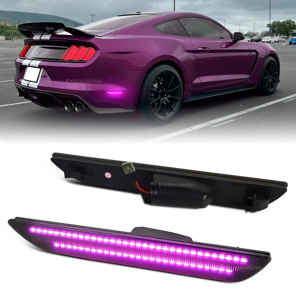 Dynamic Scan Rear Side Marker Light Indicator LED Fender  Lamp for Ford Mustang 2015 2016 2017 2018 2019 2020 2021 2022 2023