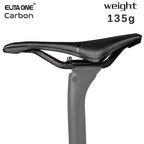 Elitaone 245x139mm MTB Road Bike Saddle Carbon Rails Short Nose Hollow Bicycle Seat for Comfortable Riding