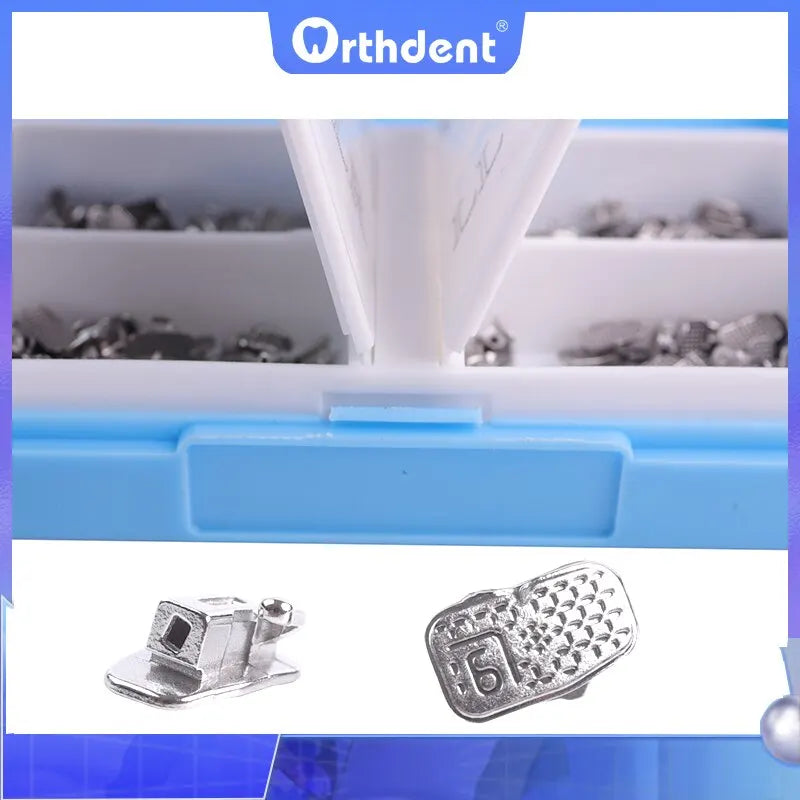 Orthdent 80Pcs/ 20Sets Dental Orthodontic Bondable Buccal Tubes Monoblock Single Non-Convertible Roth MBT 0.022 Dentistry Tool
