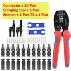Solar panel PV connectors kit 1000V 30A for 2.5/4/6mm² PV/MC cables, multi-pack