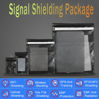 4Pcs Signal Blocker Faraday Bag RFID Faraday Pouch with Reflective Strip Anti-Tracking Signal Blocker Faraday Bag for Keys Phone