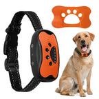 Dog Anti Bark Collar Ultrasonic + Vibration Training Device, USB Rechargeable, Multiple Colors