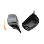 Carbon Fiber Look Black Rearview Side Mirror cover Caps for BMW 5 Series E60 E61 E63 E64 2004-2008 520i 525i 528i 528xi 530i