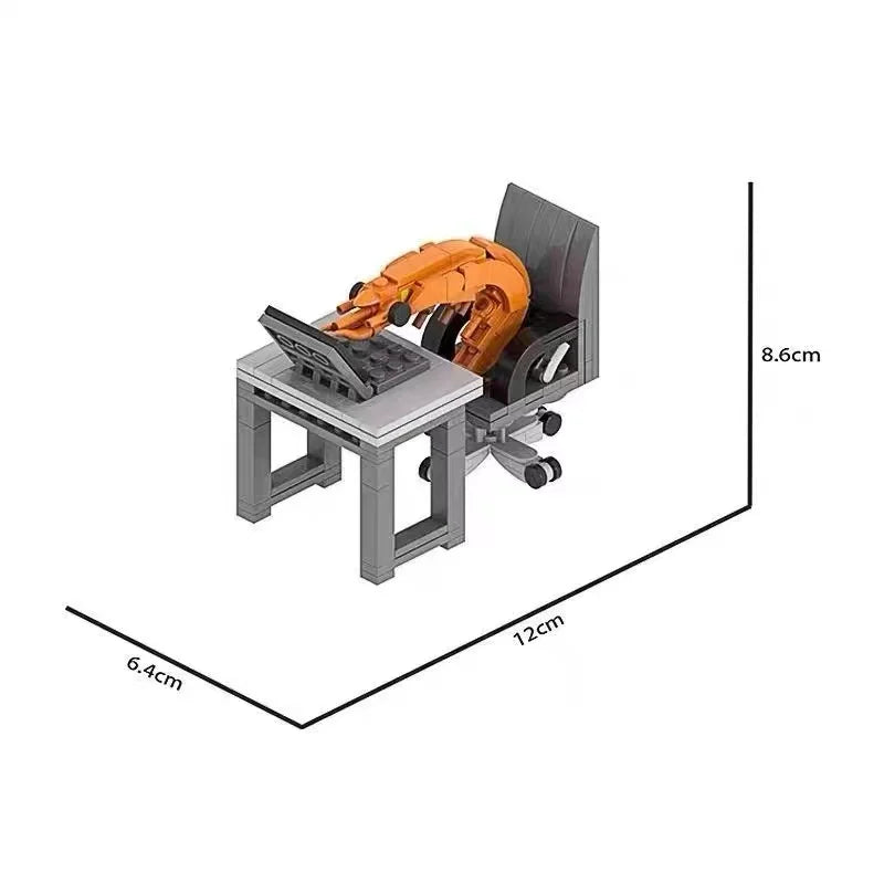 City series furniture, MOC building blocks, computer tables, councils, sofa sets, barbecue grills, building block models, childr