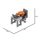City series furniture, MOC building blocks, computer tables, councils, sofa sets, barbecue grills, building block models, childr
