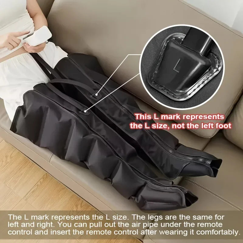 Air Compression Massage Boots Leg and Foot Massager, Long or Short, AU/EU/UK/US Plug