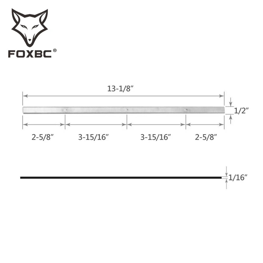 FOXBC 13" 332mm HSS Knife Planer Blade for Metabo dh 330 INTERSKOL Woodworking Tool - SET OF 2
