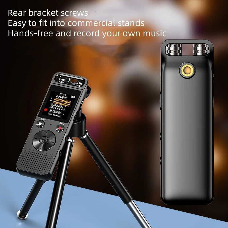 GL-99 Digital Voice Recorder with Dual Microphone, Voice Activated, 8-128GB