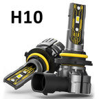 BMTxms 2PCS 12000LM H27 881 H11 H8 HB4 HB3 H10 LED Fog Lights Canbus 880 9006 9005 H16JP LED CSP DRL Car Moto Bulbs White Yellow