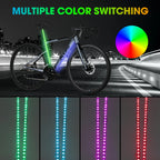 Bicycle RGB strip lights are suitable for night riding, camping riding, and outdoor cycling. Night riding is both fun and safe