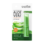 24pcs SADOER Aloe Vera Lip Balm Moisturizing Anti Cracking Hydrating Nourishing Anti Wrinkles Lipstick Lips Skin Care Products