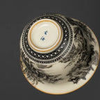 160ML Ru Kiln Landscape Porcelain Gaiwan Set For Tea Tureen Teaware Cup Chinese Yellow Ceramic Opening Tea Bowls Tea Ceremony