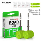 CYCLAMI Ultralight TPU Bike Inner Tube Metal nozzle Bike Inner Tire Removable French Valve For Road 700C 700 18 23 25 28 30 32 C
