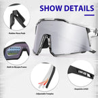 Kapvoe Cycling Glasses Polarized MTB Road Bike Glasses UV400 Protection Sunglasses Ultra Light Sport Eyewear Equipment
