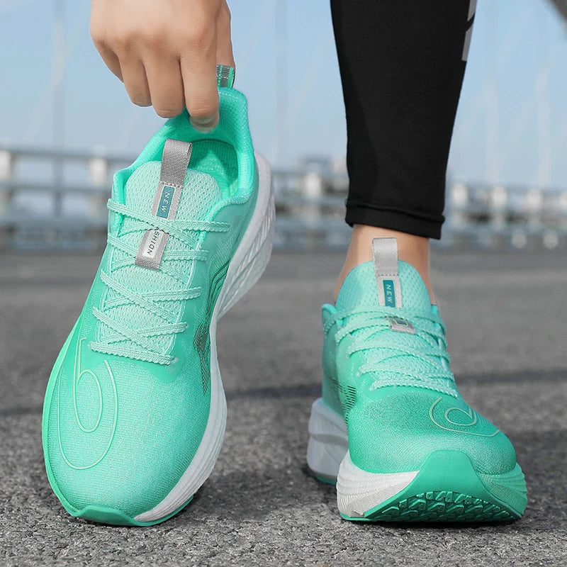 Couple Running Shoes,breathable Mesh Shoes, Ultra-light Cushioning Carbon Plate Running Shoes, Casual and Versatile Sports Shoes