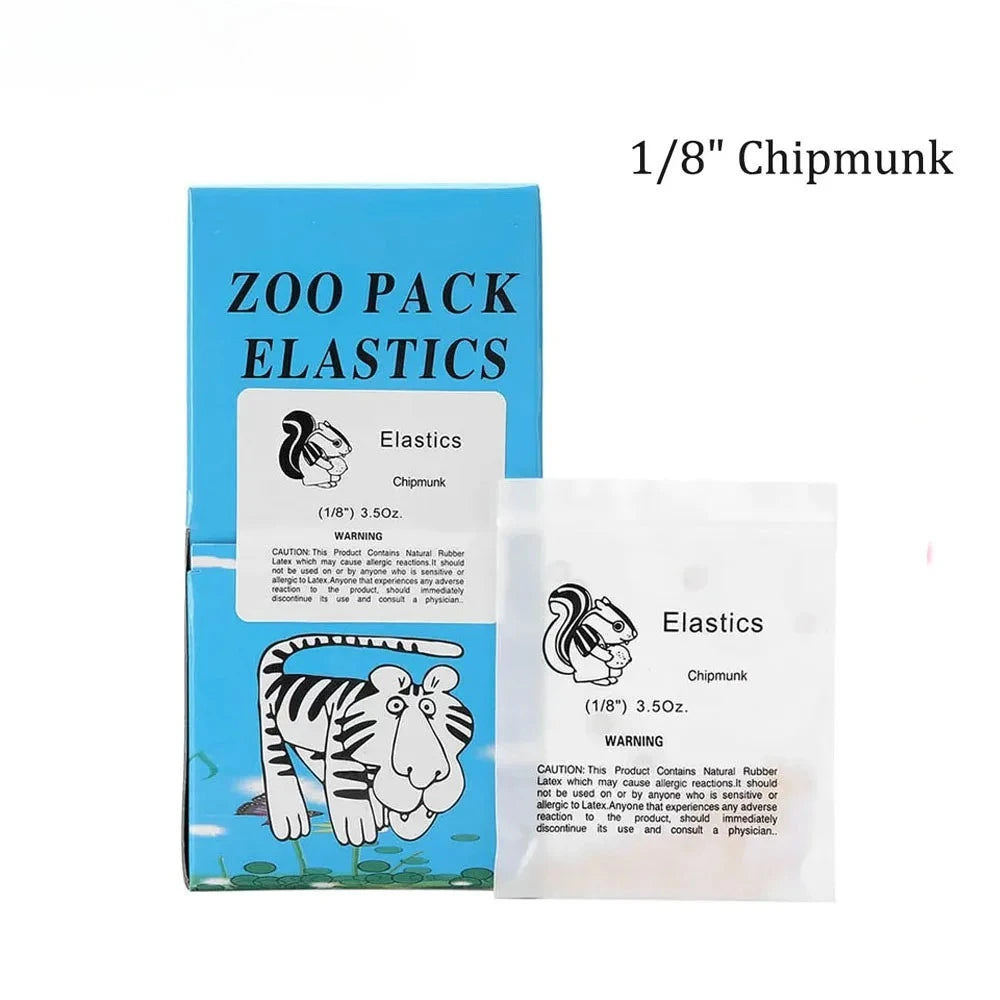 5000Pcs Dental Rubber Bands Orthodontic Ligation O-Ring For Teeth Braces Elastics Traction Rings Zoo Pack 2.5/3.5//4.5/5.0/6.5OZ