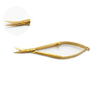 1pc Professional Eyebrow Scissors, Stainless Steel Spring Action Facial Hair Trimmer Cuticle Nipper Ergonomic Beauty Tool
