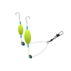 Effective Carp Fishing Wild Fishing Crucian Carp Set Reverse Bottom Double Hook Finished Sub-Line Buoyancy Ball Fishhooks