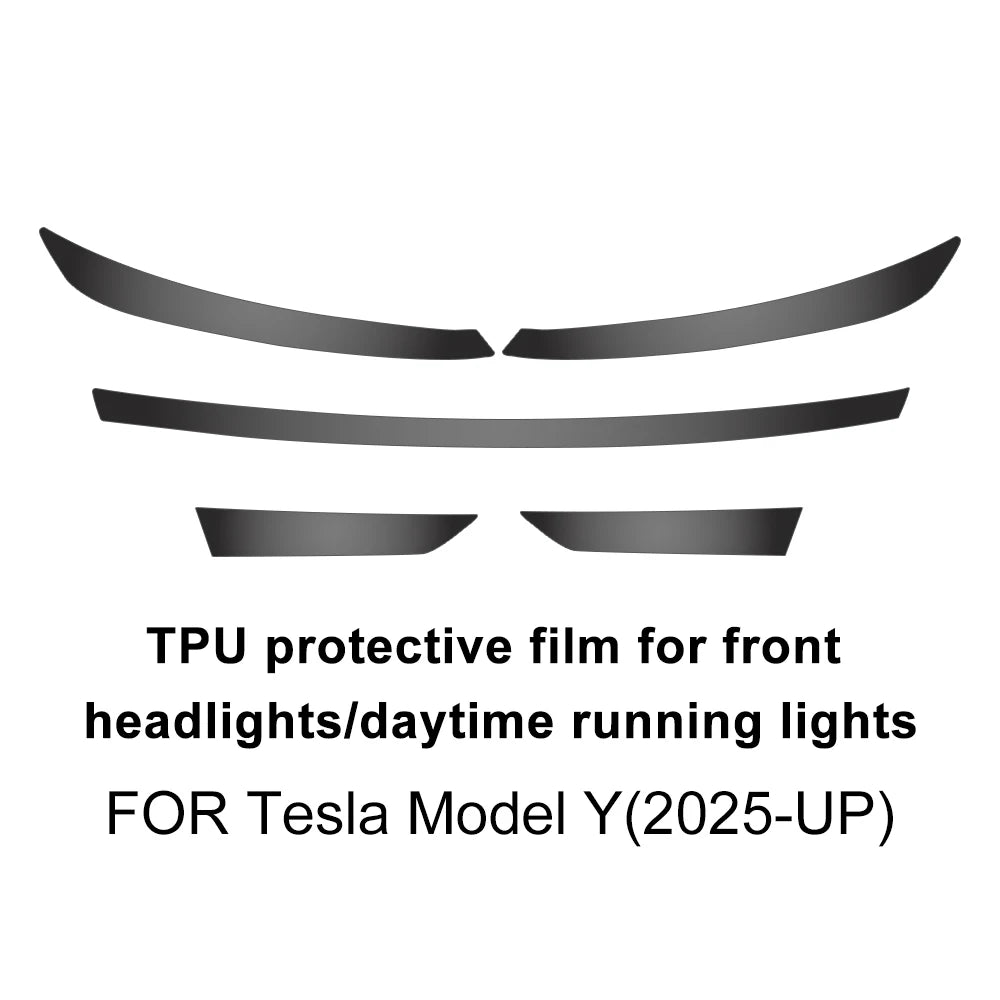PPF Car Paint Protection Headlight Film for Tesla Model Y Juniper 2025-up Transparent Protective B-pillar Tail light Film
