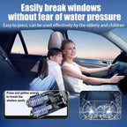 2-in-1 Car Safety Hammer Window Breaker Double Head + Seat Belt Cutter Emergency Tool