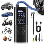 2025 New Multifunctional Cordless Air Pump Portable Air Compressor&Inflator,7-in-1 LED Display,Flashlight Inflatable Pump