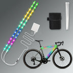 Bicycle RGB strip lights are suitable for night riding, camping riding, and outdoor cycling. Night riding is both fun and safe