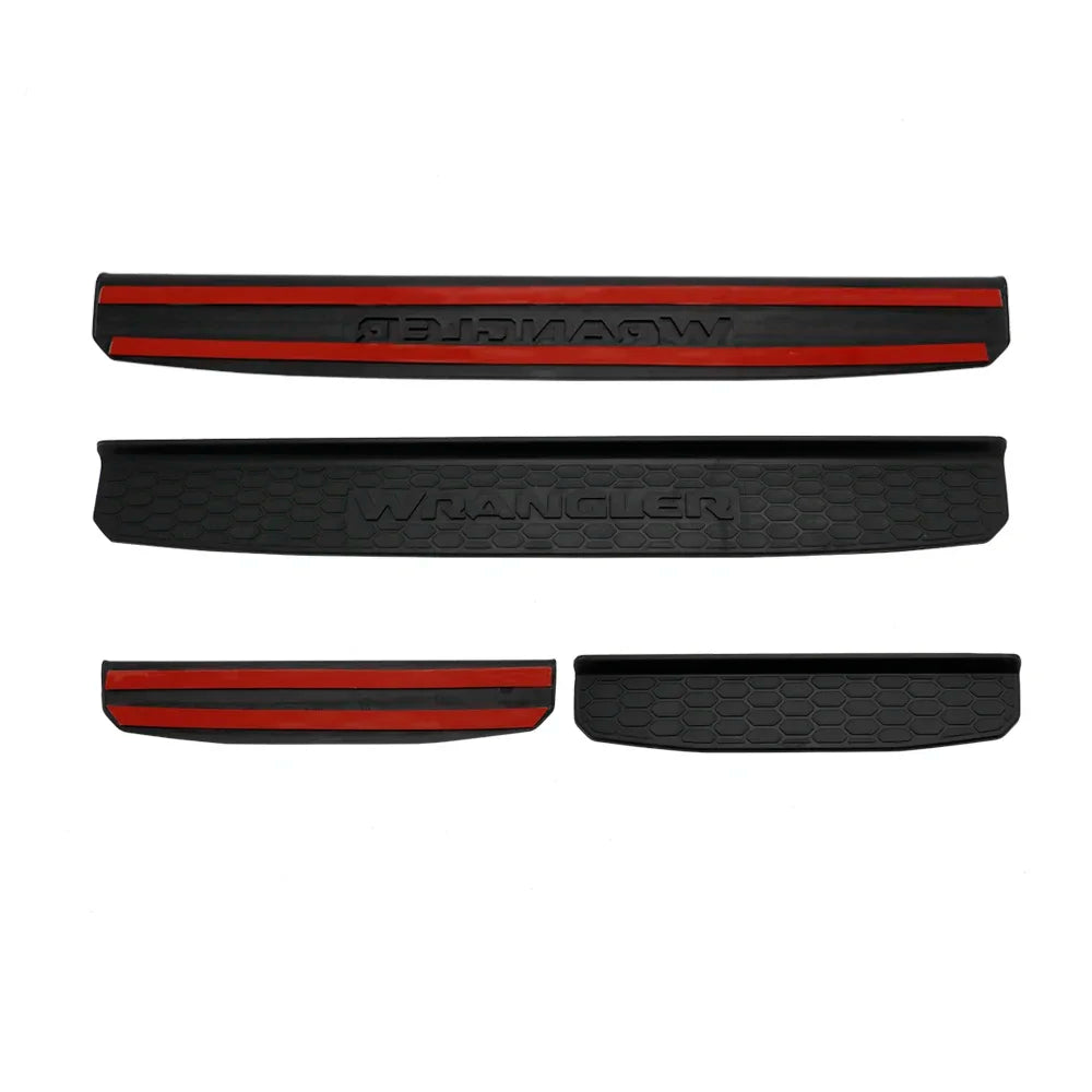 Jeep Wrangler JL 2018-2019 Door Sill Entry Guard Protector Plates, 2 or 4 Door